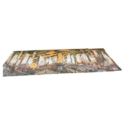 Monumental, Huge 30'L New York City Skyline Painting, Bourdelle, Maloubier, 1957