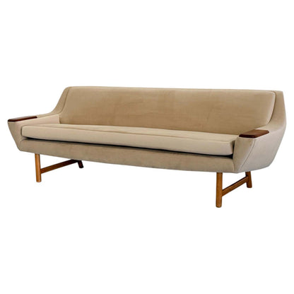 Danish Modern Sofa with Teak Paws, Oak H - Base, 1960's, 2 Configurations Included