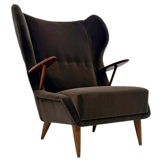 Model VP 37 Oak and Teak Lounge Chair by Georg Thams, Denmark 1950's