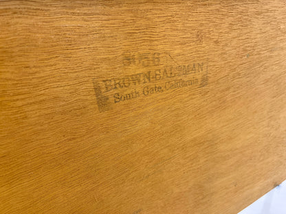Mahogany and Brass Sideboard, Paul Frankl, Brown Saltman, 1940's