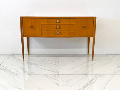 Mahogany and Brass Sideboard, Paul Frankl, Brown Saltman, 1940's