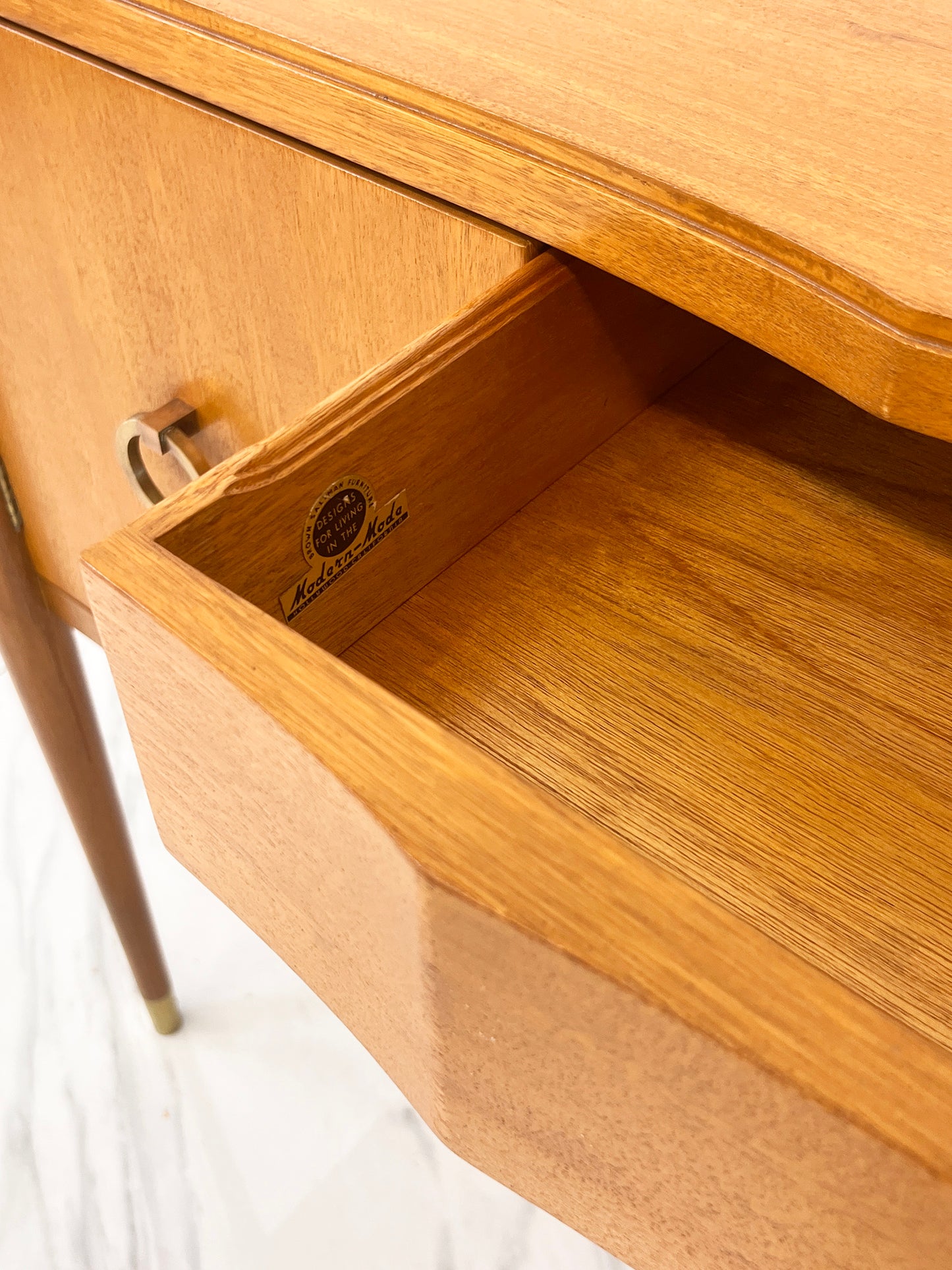 Mahogany and Brass Sideboard, Paul Frankl, Brown Saltman, 1940's