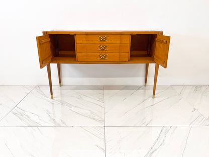 Mahogany and Brass Sideboard, Paul Frankl, Brown Saltman, 1940's