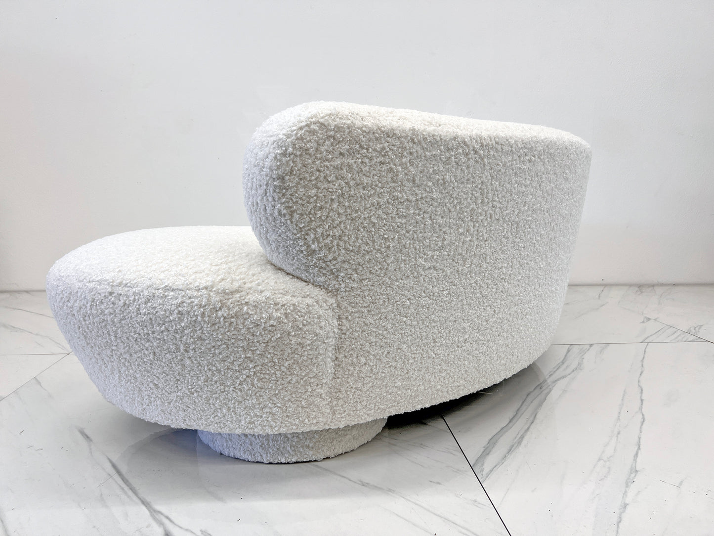 Vladimir Kagan Serpentine Cloud Sofa for Directional in Heavy Boucle