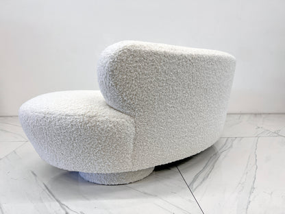 Vladimir Kagan Serpentine Cloud Sofa for Directional in Heavy Boucle