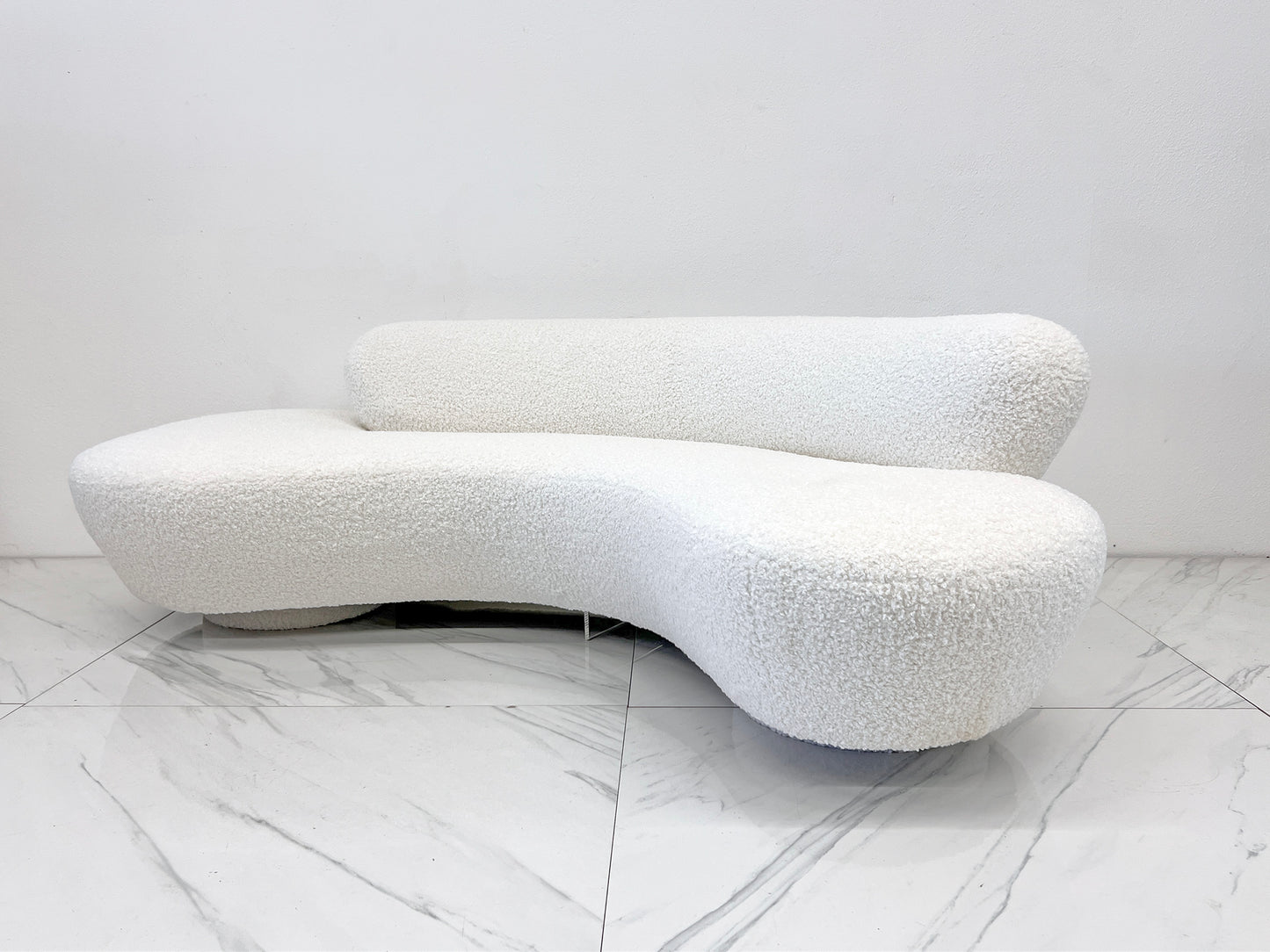 Vladimir Kagan Serpentine Cloud Sofa for Directional in Heavy Boucle