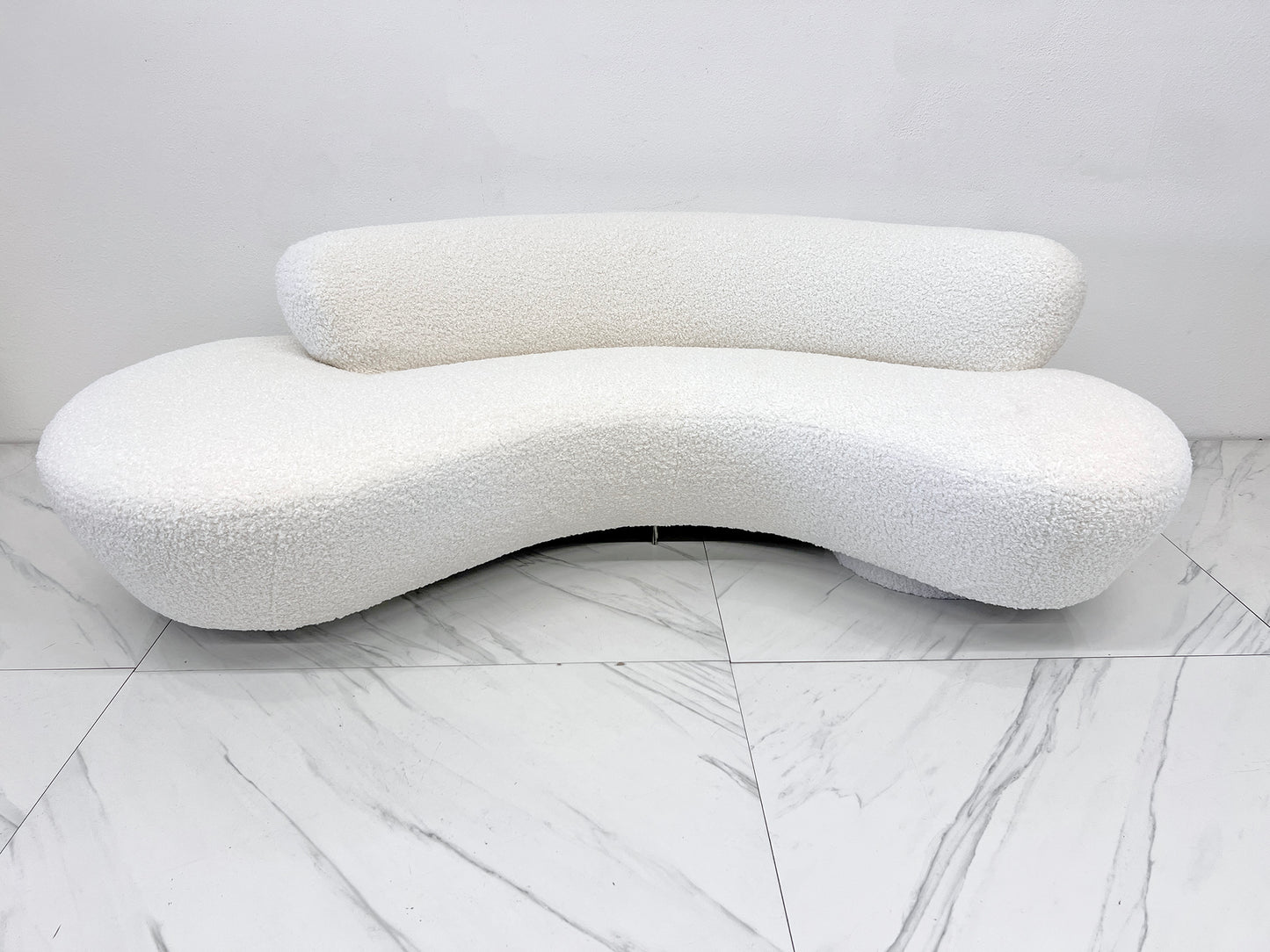 Vladimir Kagan Serpentine Cloud Sofa for Directional in Heavy Boucle