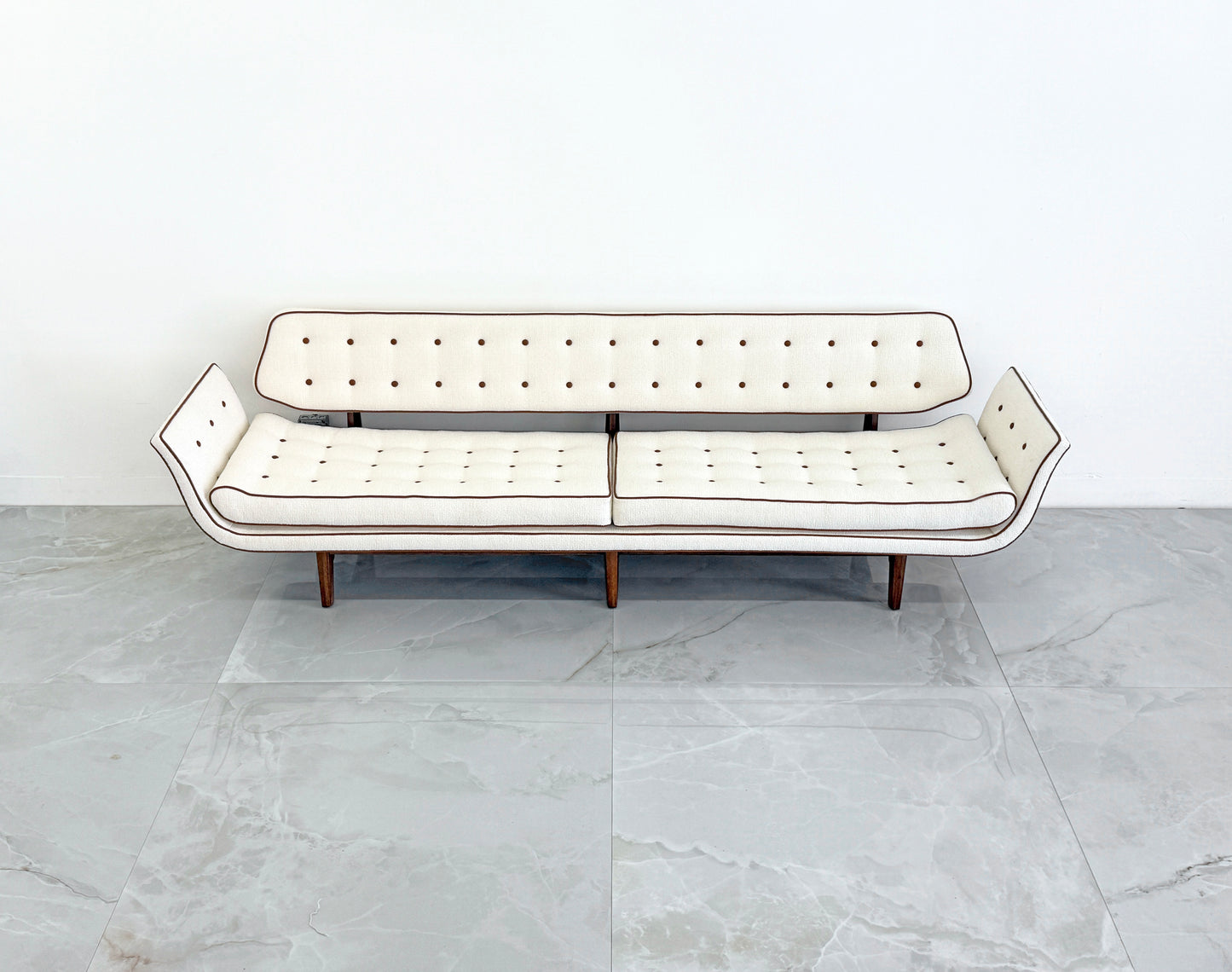 Rare Edward Wormley Model #5719, La Gondola Sofa, Dunbar, 1957