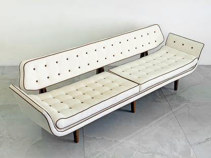 Rare Edward Wormley Model #5719, La Gondola Sofa, Dunbar, 1957