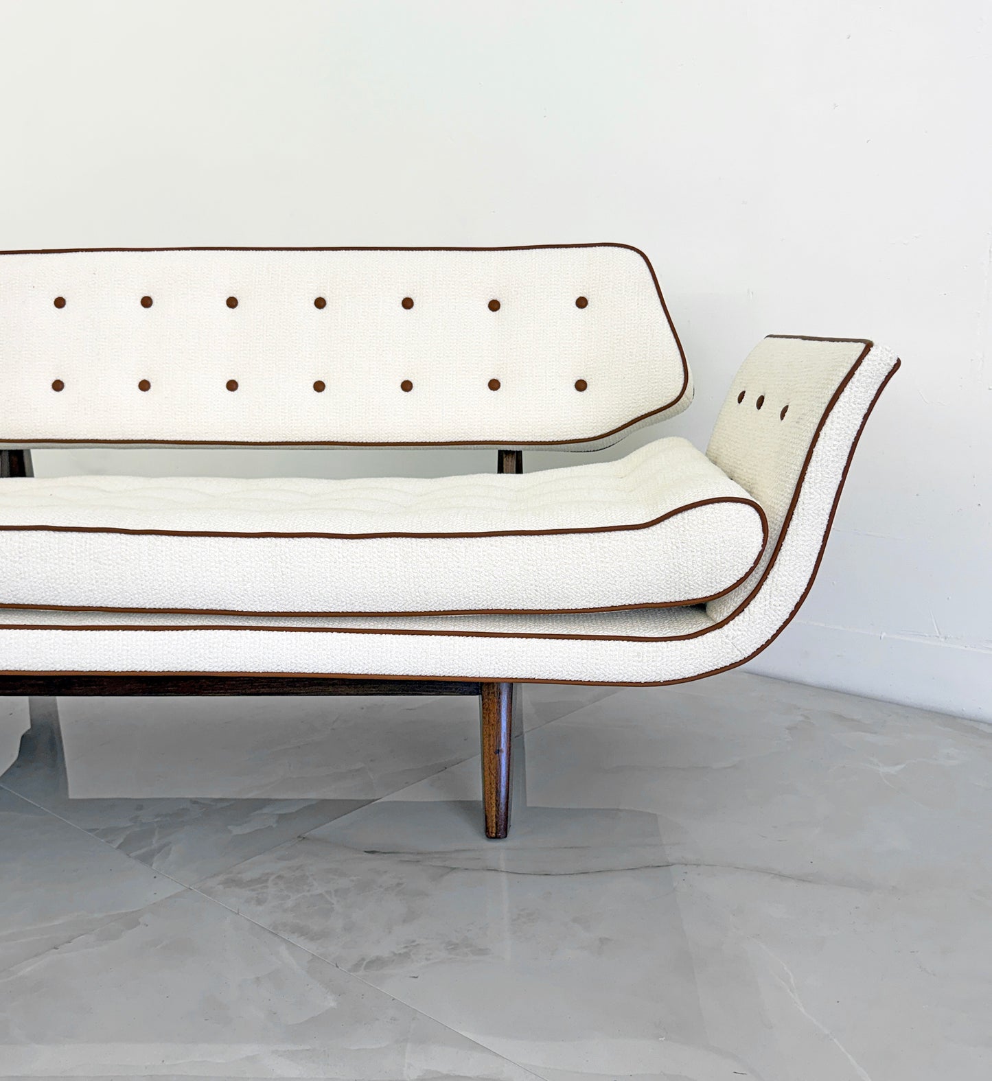 Rare Edward Wormley Model #5719, La Gondola Sofa, Dunbar, 1957