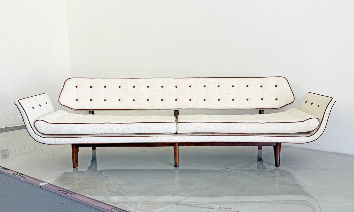 Rare Edward Wormley Model #5719, La Gondola Sofa, Dunbar, 1957