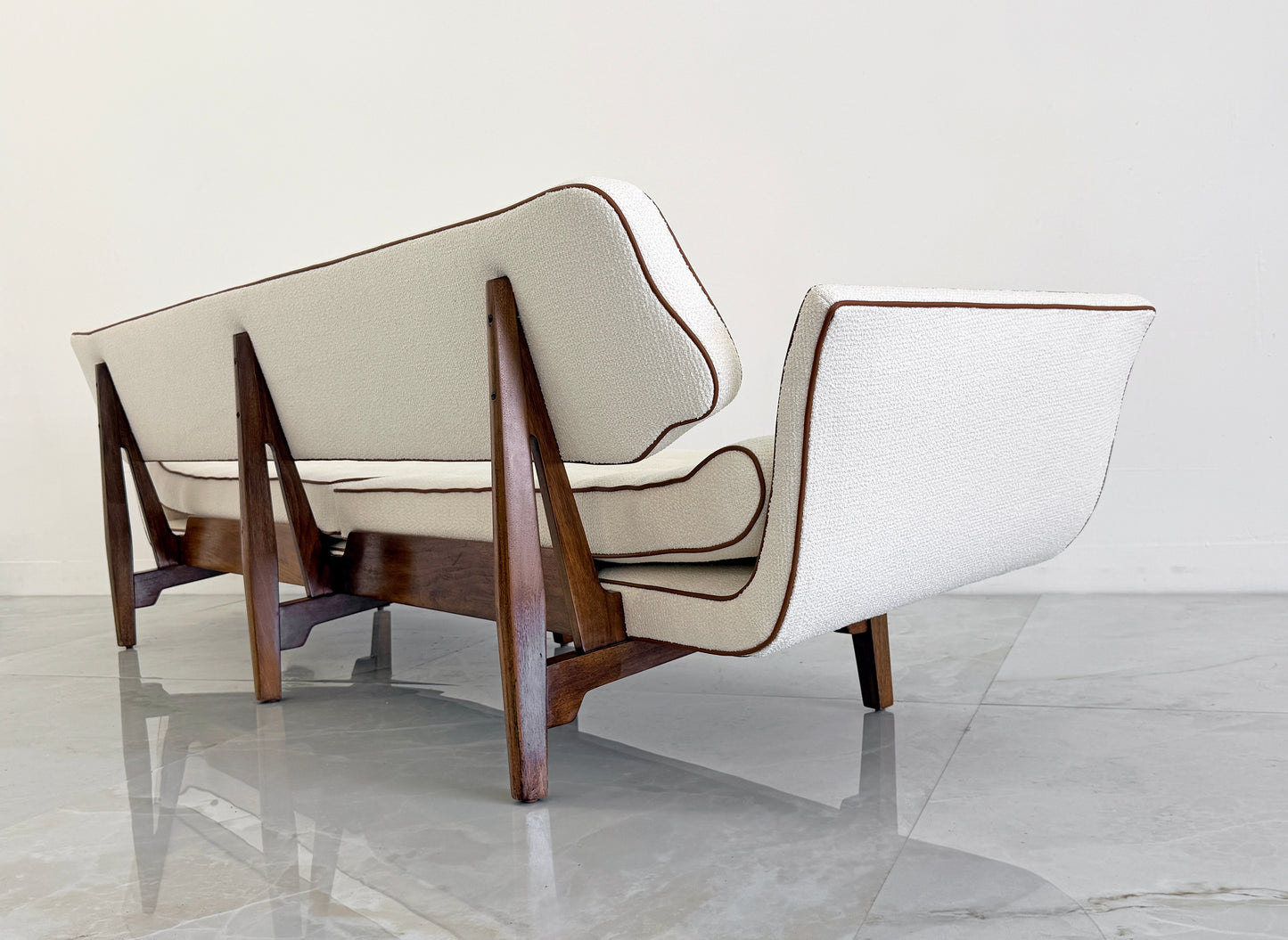 Rare Edward Wormley Model #5719, La Gondola Sofa, Dunbar, 1957