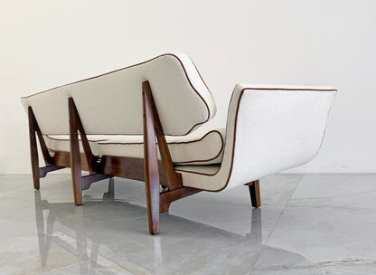Rare Edward Wormley Model #5719, La Gondola Sofa, Dunbar, 1957