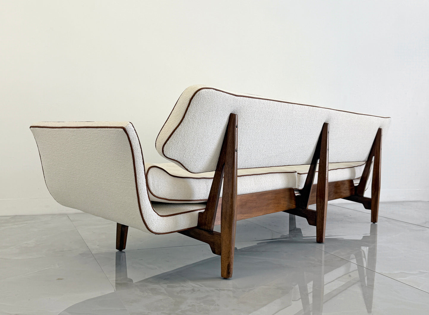 Rare Edward Wormley Model #5719, La Gondola Sofa, Dunbar, 1957