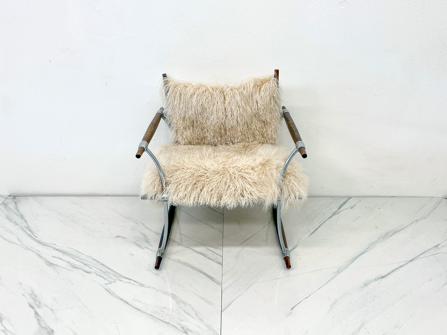 Stokkestol Chair, Jens Quistgaard for Nissen Langaa, Rosewood, Sheepskin, 1960's