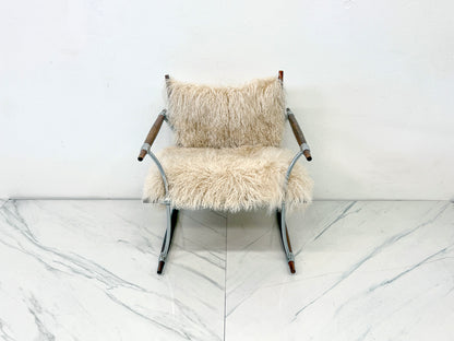 Stokkestol Chair, Jens Quistgaard for Nissen Langaa, Rosewood, Sheepskin, 1960's