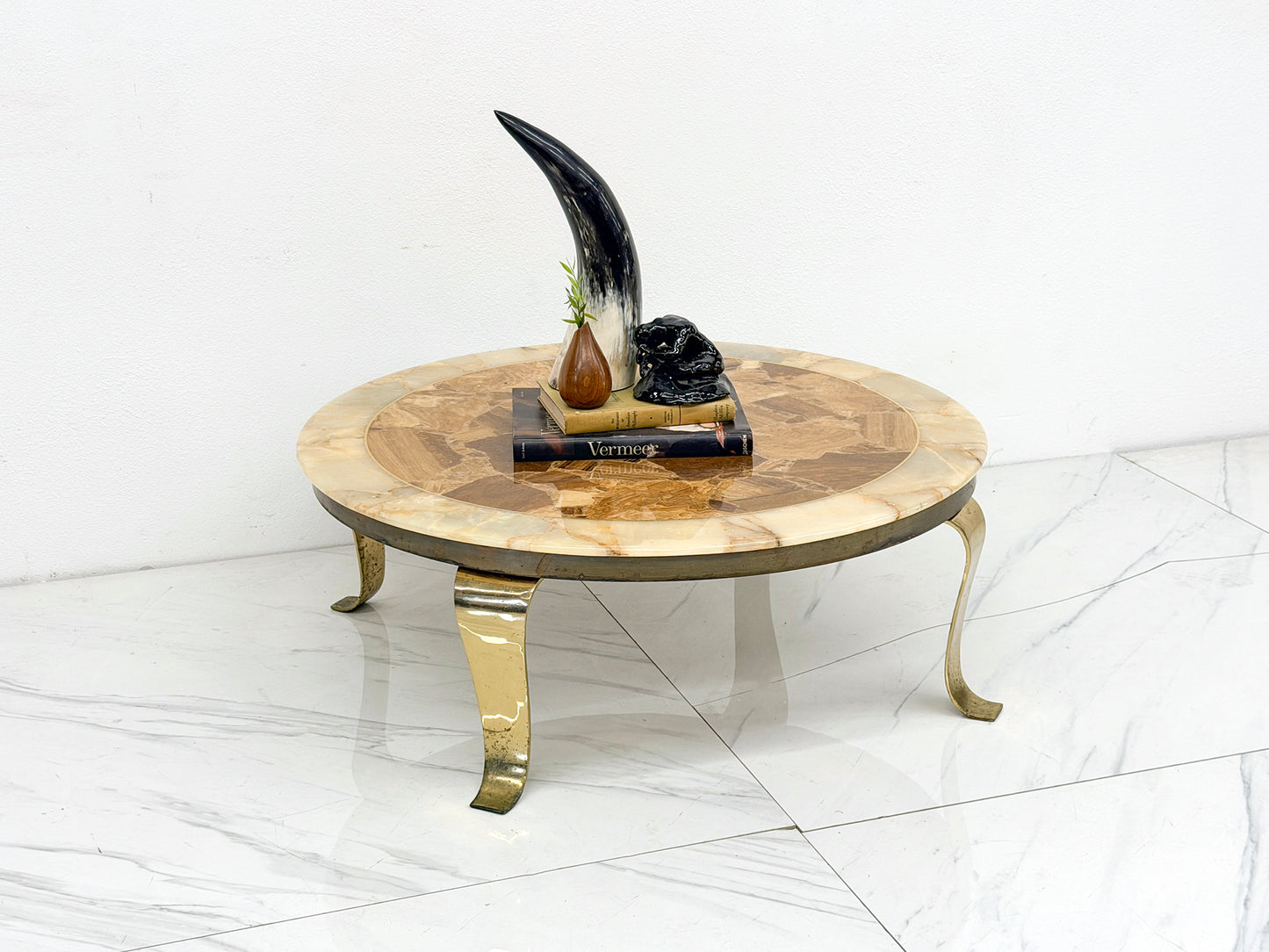 Mid Century Onyx Coffee Table by Arturo Pani, Muller's Of Mexico, 1960's