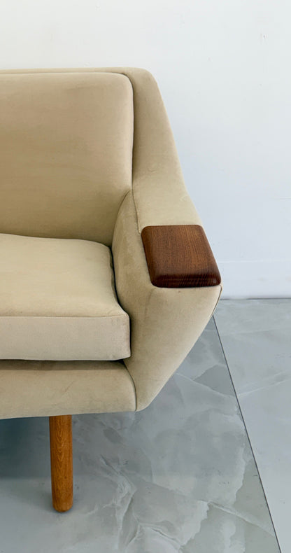 Danish Modern Sofa with Teak Paws, Oak H - Base, 1960's, 2 Configurations Included