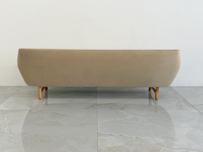 Danish Modern Sofa with Teak Paws, Oak H - Base, 1960's, 2 Configurations Included