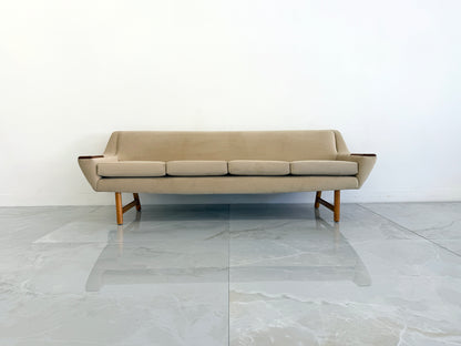 Danish Modern Sofa with Teak Paws, Oak H - Base, 1960's, 2 Configurations Included