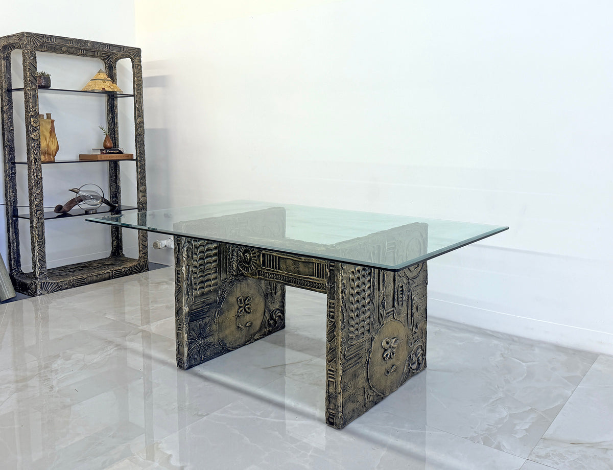 Adrian Pearsall Cast Goopy Sculptured Brutalist Dining Table, 1960's