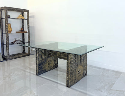 Adrian Pearsall Cast Goopy Sculptured Brutalist Dining Table, 1960's