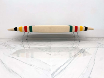 Massimo losa Ghini Plana Bench, in 1930's Pendleton Glacier Park Blanket