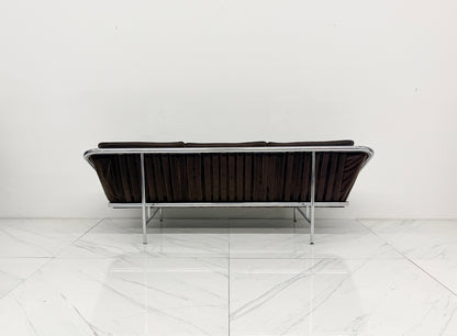Rare George Nelson for Herman Miller Sling Sofa, Model 6832 in Chocolate Rohleder Velvet