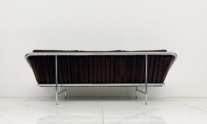 Rare George Nelson for Herman Miller Sling Sofa, Model 6832 in Chocolate Rohleder Velvet