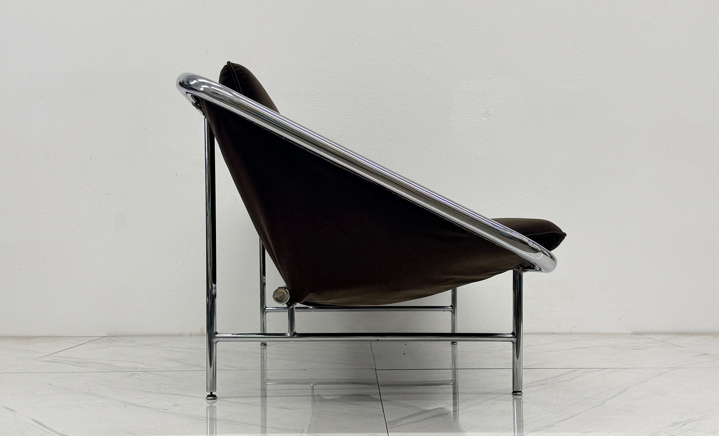 Rare George Nelson for Herman Miller Sling Sofa, Model 6832 in Chocolate Rohleder Velvet