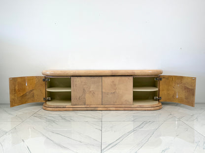 Monumental Karl Springer Goatskin Credenza / Buffet, 1980's