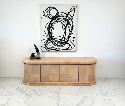 Monumental Karl Springer Goatskin Credenza / Buffet, 1980's