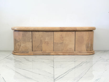 Monumental Karl Springer Goatskin Credenza / Buffet, 1980's