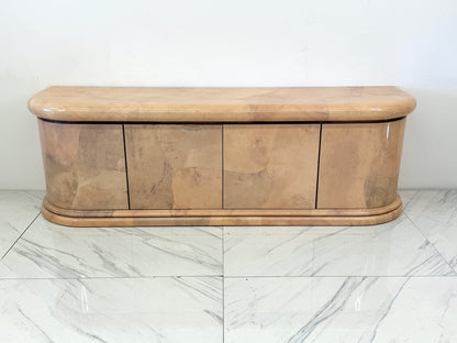 Monumental Karl Springer Goatskin Credenza / Buffet, 1980's