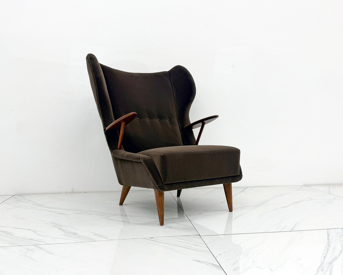 Model VP 37 Oak and Teak Lounge Chair by Georg Thams, Denmark 1950's