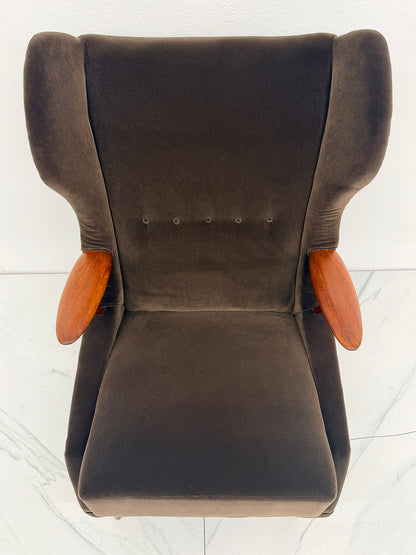 Model VP 37 Oak and Teak Lounge Chair by Georg Thams, Denmark 1950's