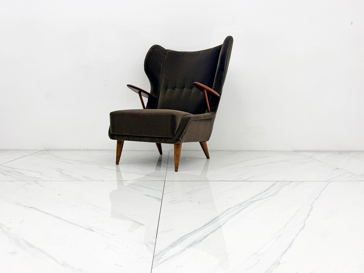 Model VP 37 Oak and Teak Lounge Chair by Georg Thams, Denmark 1950's