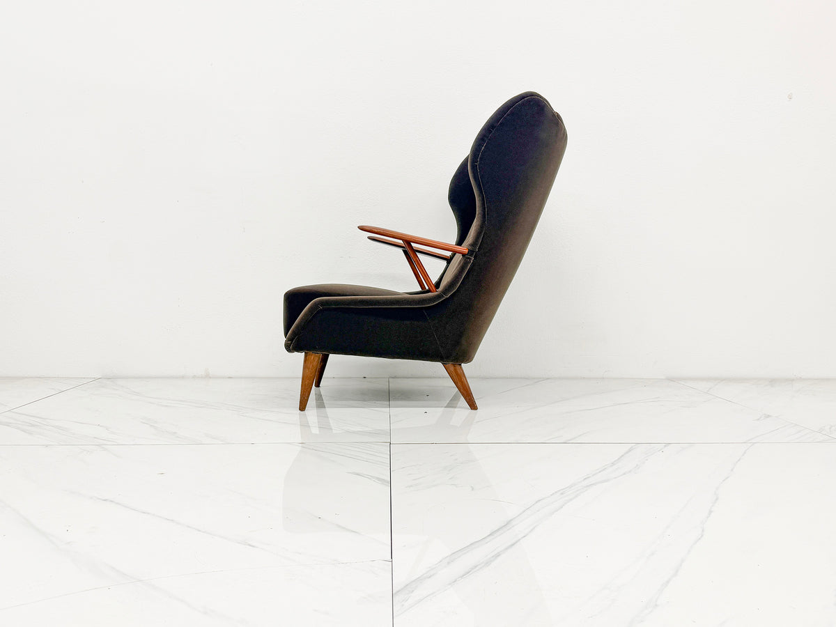 Model VP 37 Oak and Teak Lounge Chair by Georg Thams, Denmark 1950's