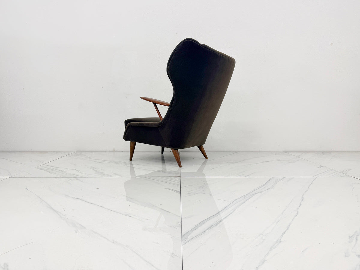 Model VP 37 Oak and Teak Lounge Chair by Georg Thams, Denmark 1950's