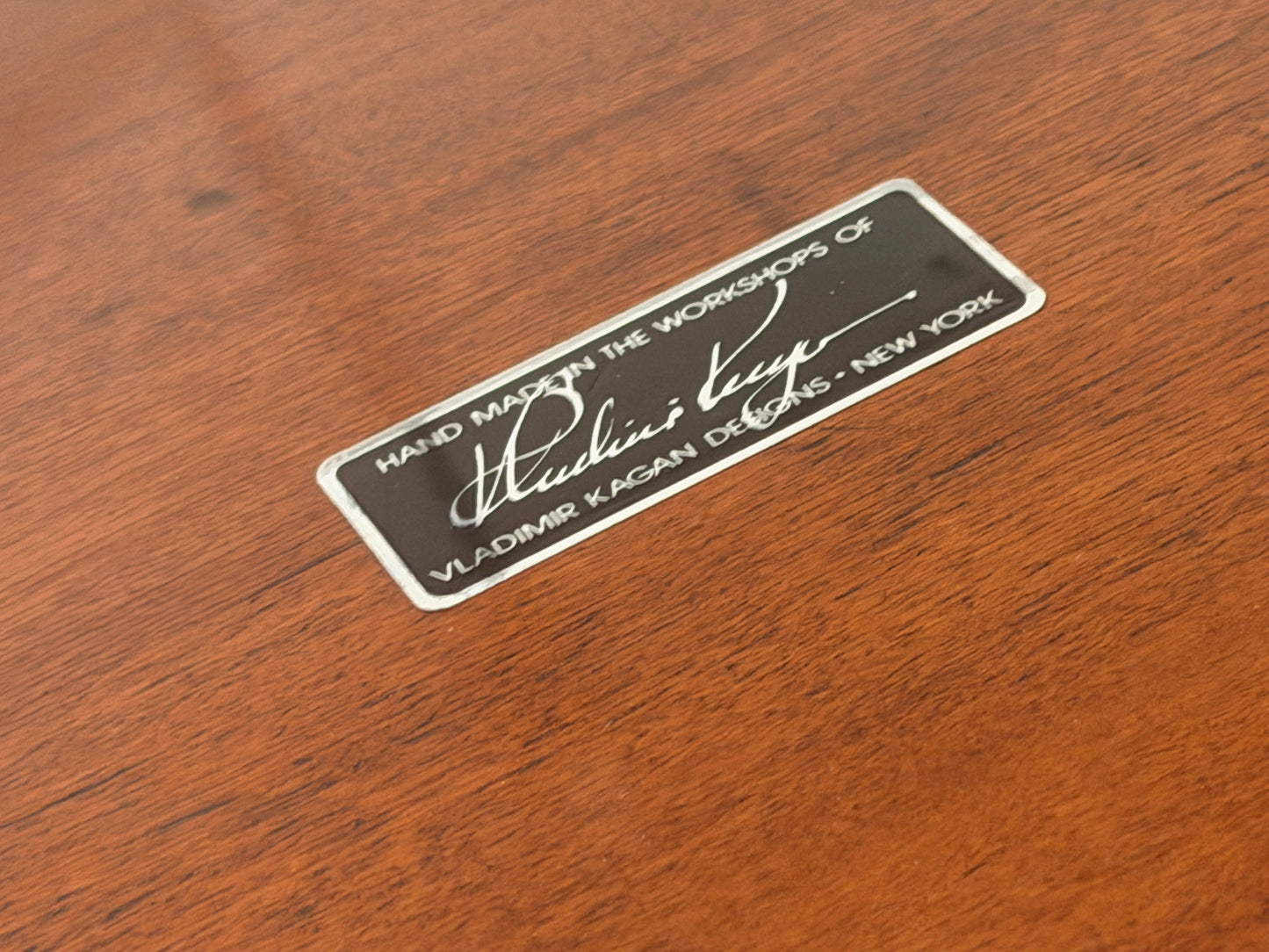 Rare Rosewood & Lucite Tic-Tac-Toe Expandable Coffee Table by Vladimir Kagan, 1960's