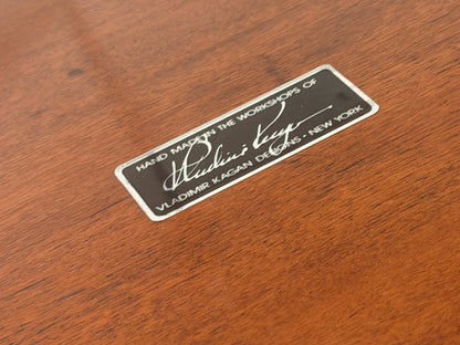Rare Rosewood & Lucite Tic-Tac-Toe Expandable Coffee Table by Vladimir Kagan, 1960's