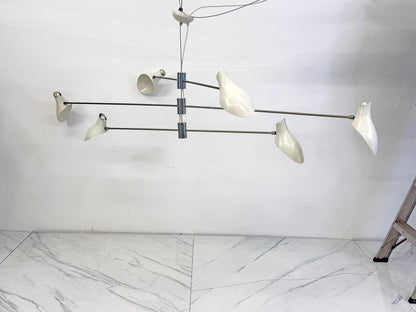 David Weeks Studio Bottle Tiered Pendant Chandelier No. 407, Three Stations